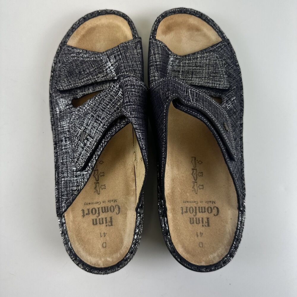 Finn Comfort‎ Jamaika Isotta Marine Slide Sandal Blue Comfort Womens 41 US 10 - Picture 7 of 13